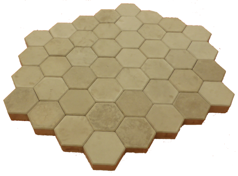 hexagon and square pavers